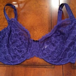 Royal blue Chantelle Demi cup bra from Nordstrom